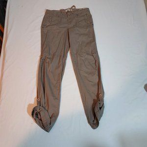 LEI Jeans Juniors 7 Ashley Low Rise, Ankle Ties,100% Cotton